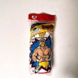 Hulk Hogan WWF Wrestling 1991 Vintage 3 Pack Boys Briefs Size 6 Funpals Navy